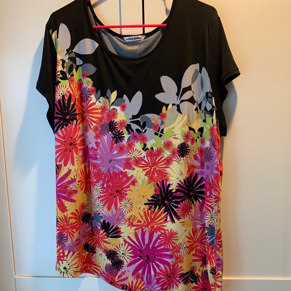 Bright Flower Covered Top